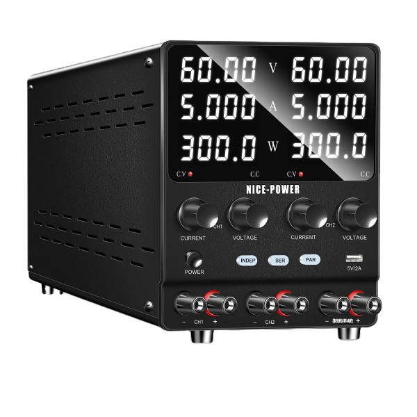 SPS605-2KD all'ingrosso 60V 5A Display digitale a doppio canale regolatore di tensione variabile per Laptop alimentazione elettrica di riparazione